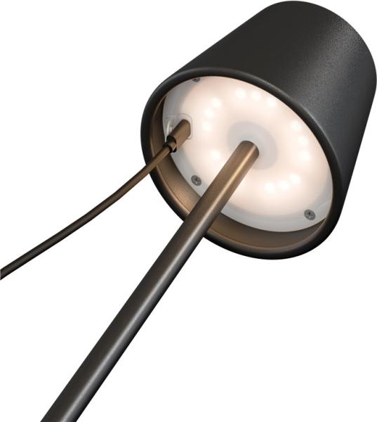 Actual product image Goobay Wireless LED table lamp RGB, black (150 lm)