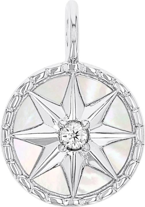 Image du produit Amor Pendentif pour femme, argent sterling 925, zirconium synth. | boussole (Argent 925)