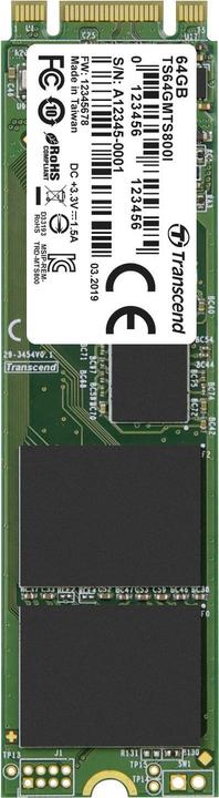 Image du produit Transcend TS64GMTS800I (64 Go, M.2 2280)