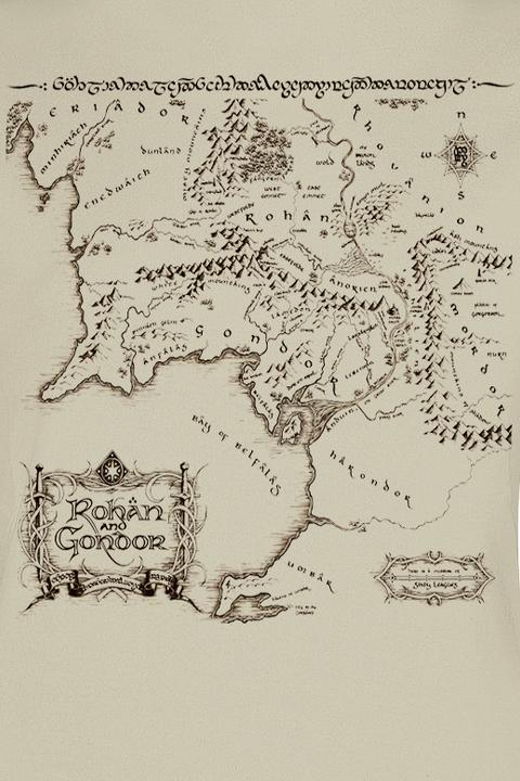 Produktbild Lord of the rings Gondor Map (XL)