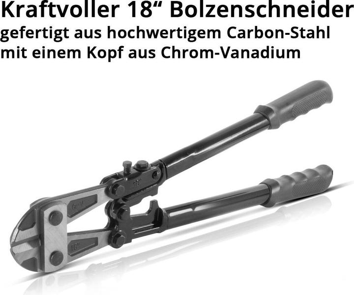 Actual product image Stahlwerk Bolt cutter 18" chrome vanadium professional bolt cutter, steel cutter (457.20 mm)