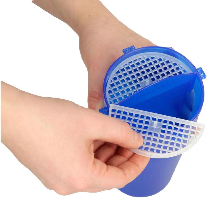 Produktbild Kerbl Futter- und Wasserbehälter 2x350ml, inkl. Reisenapf, blau (35 cl)