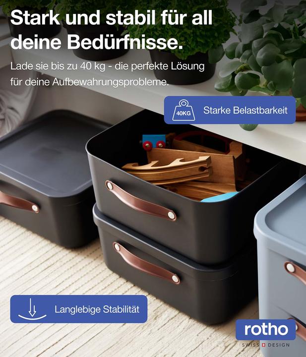 Actual product image Rotho 2er-Set Aufbewahrungsbox Maloja 40l (40 l)