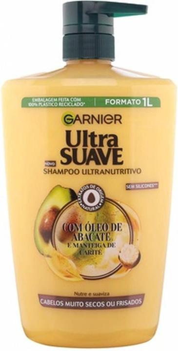 Produktbild Garnier Ultra Soft Avocado Shampoo 1000ml (1000 ml, Flüssiges Shampoo)
