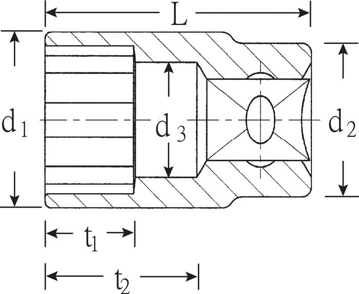 Nährwerte und Zutaten Stahlwille 52 Sechskanteinsatz 1/2" (36 mm)