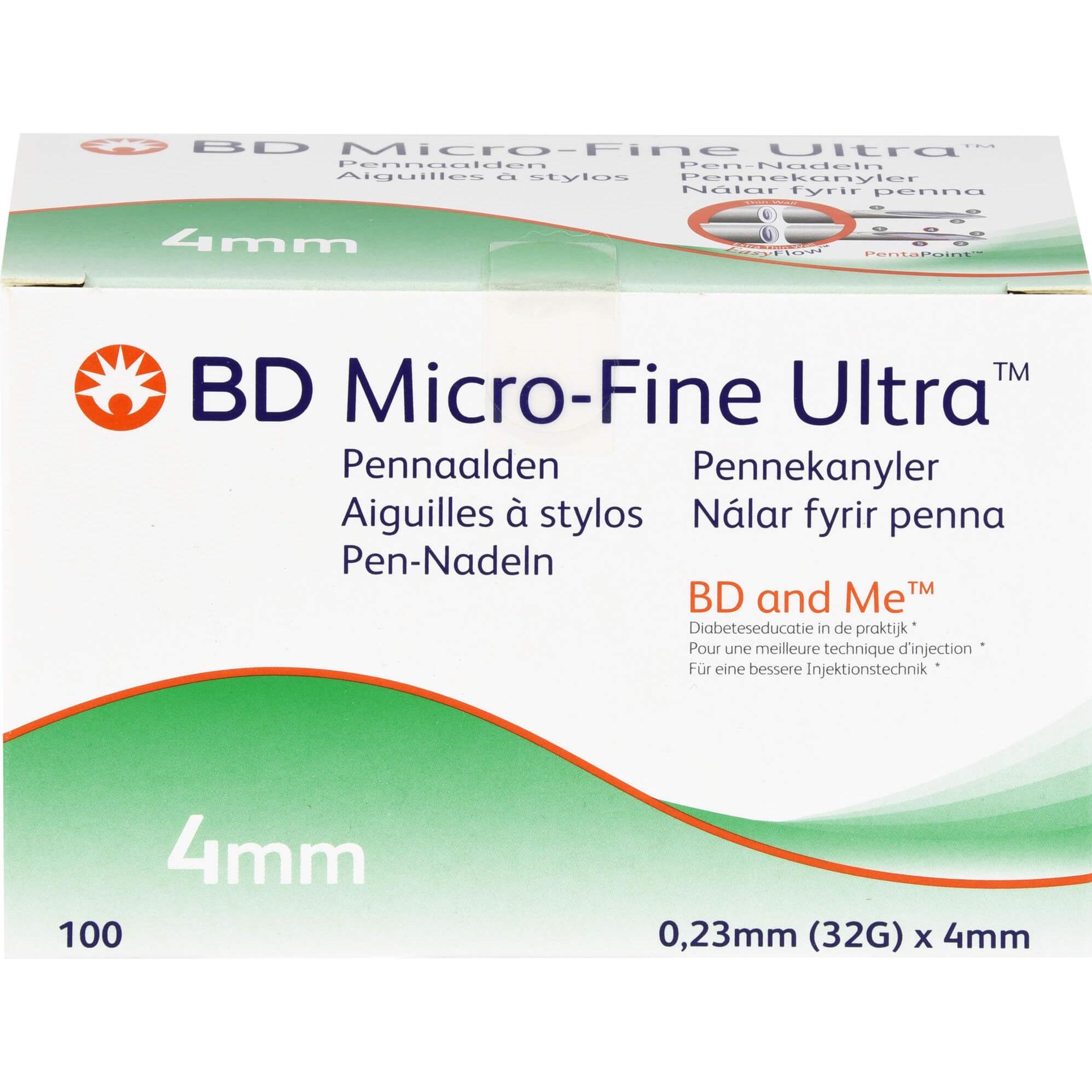 BD, Praxisbedarf, Microf Ultra 0.23x4mm, 100 St KAN