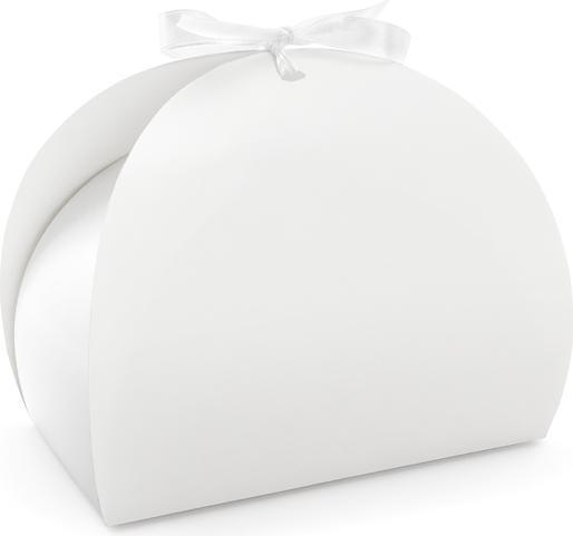 Partydeco Cake box, white, 16,5x14x9,5cm (1 pkt / 10 pc.)