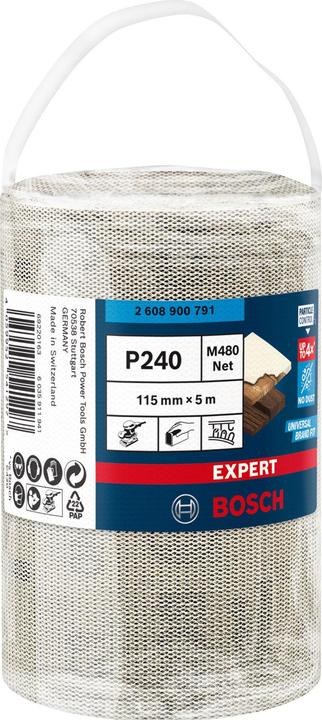 Produktbild Bosch Professional Zubehör EXPERT M480 Schleifnetzrolle, 115 mm, 5 m, G 240 (240)