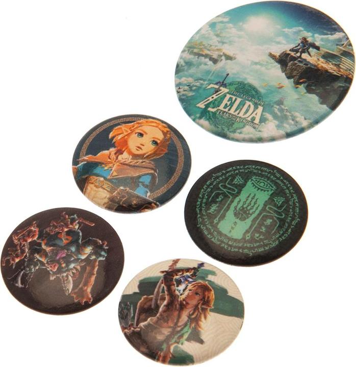 Immagine prodotto The Legend of Zelda Tears Of The Kingdom Set di Badge Misura Confezione 5