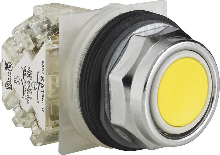 Actual product image Schneider Electric 9001KR1YH13 Pushbutton yellow D 30mm