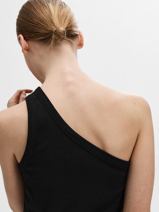 Actual product image Selected Femme Sleeveless one-shoulder top (XL)
