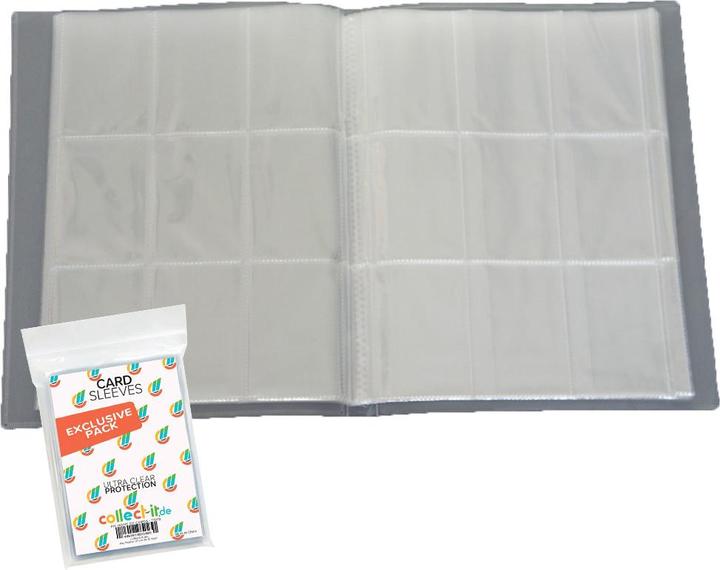 Pokémon Leere Sammelmappe 32 Seiten für Bilder/Karten Farbe Neutral + Sleeves