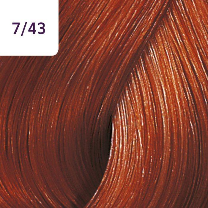 Actual product image Wella Colour Touch Vibrant Reds - 7/43 (7/43 medium blonde red-gold)