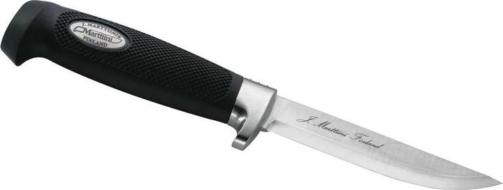 Marttiini Fin knife Condor, chrome steel blade, 12 cm, rubber handle, leather sheath