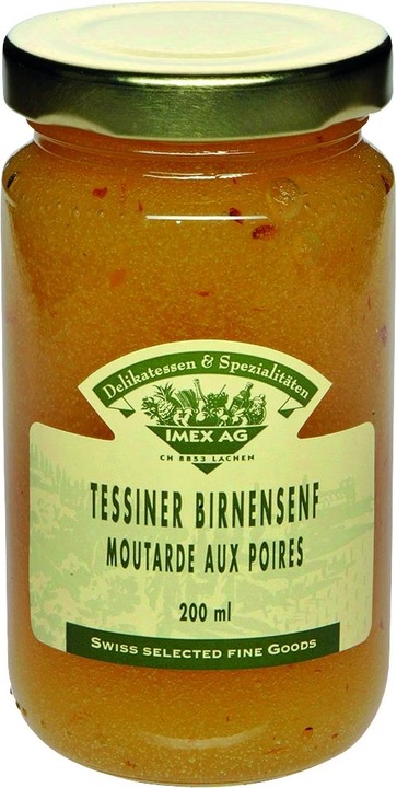Imex Delikatessen Moutarde à la poire du Tessin (200 g)