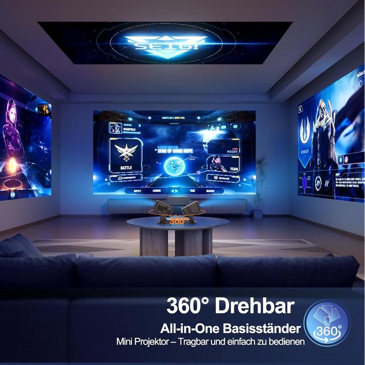 Immagine prodotto ‎onoayo Mini proiettore (HD, 1500 lm)