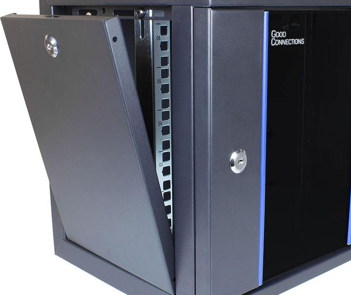 Produktbild Good Connections GC R0114 25,40cm (10"") Wandgehäuse 15HE Tiefe 300mm schwarz (15 HE, 10 Zoll Rack)