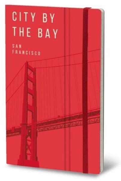 Stifflex Bloknotas, 13 x 21 cm, 192 strony, San Franciskas (13 x 21 cm, Quadretti, Copertina rigida)