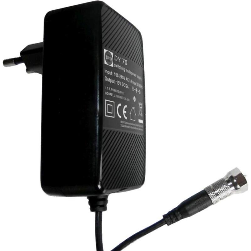 WISI DY70 Steckernetzteil 13V DC 2A Proswitchserie, TV Zubehör, Schwarz