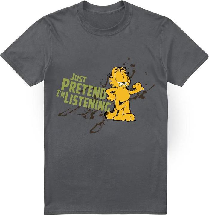 Immagine prodotto Garfield Just Pretend I'm Listening Maglietta Uomo (M)