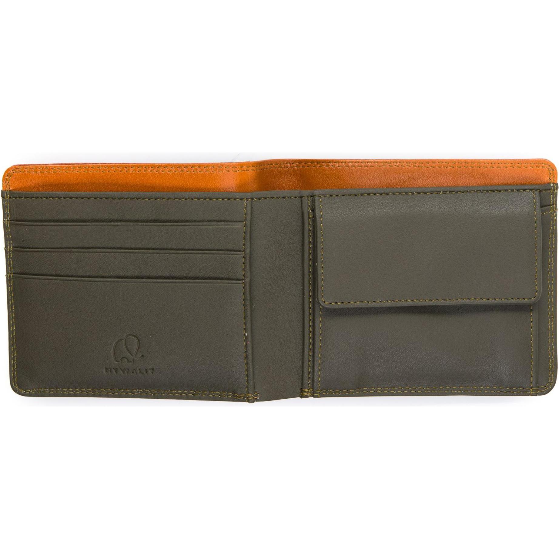 Thumbnail - Mywalit, Herren, Portemonnaie, Geldbörse RFID Leder 11 cm, Braun