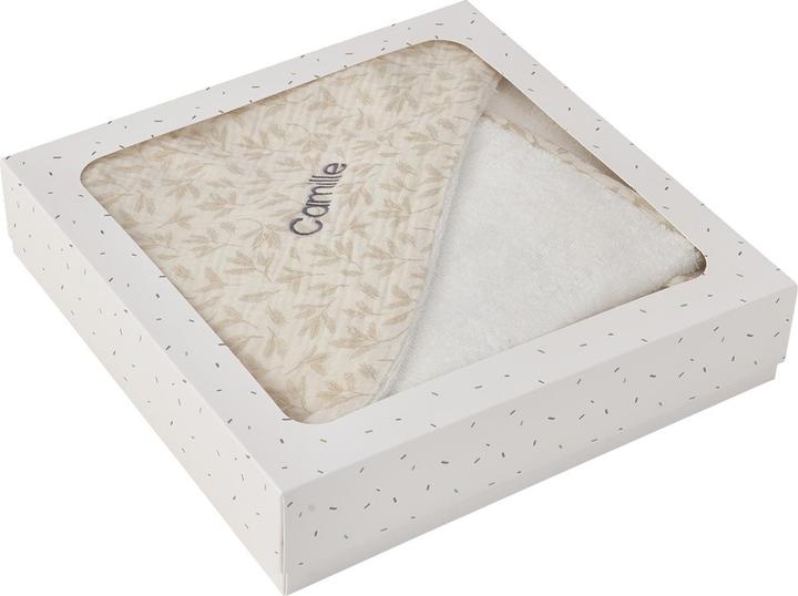 Image du produit Vertbaudet Baby Geschenk-Set: Badetuch & Waschhandschuh HYGGE (80 x 80 cm)