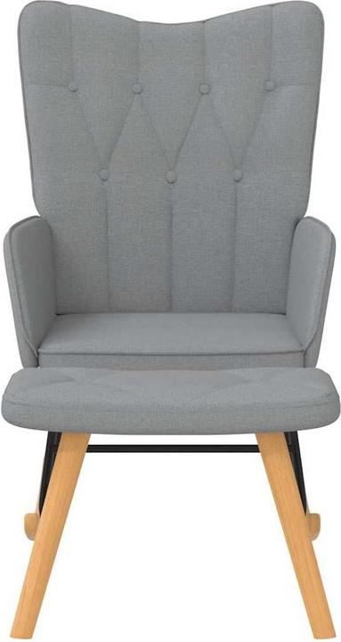 Produktbild vidaXL Schaukelstuhl mit Hocker