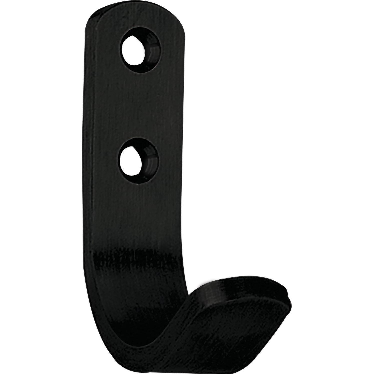 Technik Team, Garderobe + Kleiderhaken, Mantelhaken Macoba Breite 18 mm, Höhe 66,5 mm, Eisen schwarz matt