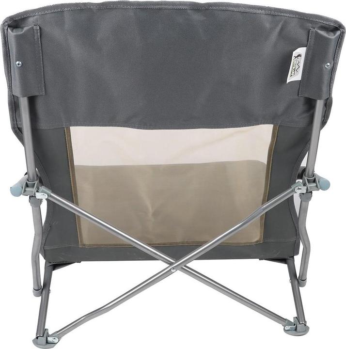 Actual product image Royokamp TOURIST AND BEACH CHAIR WITH ARMS 55x58x64CM CLAPPABLE GREY