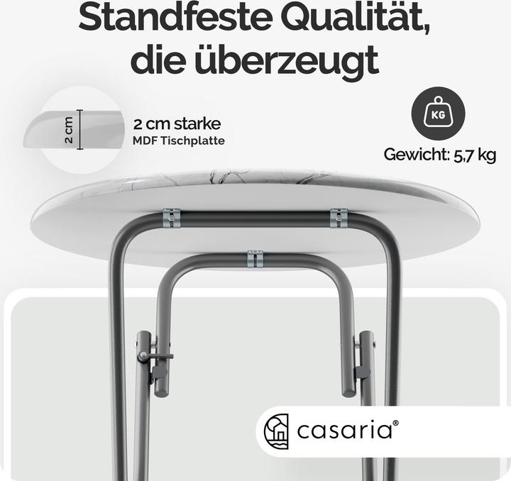 Image du produit Casaria Table haute (60 cm)