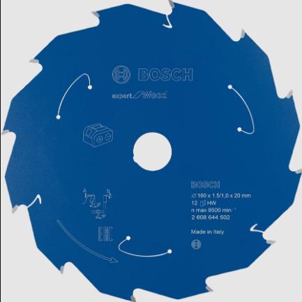 Actual product image Bosch Professional Zubehör Cordless circular saw blade Expert for Wood, 140 x 1.8/1.3 x 20, 24 teeth