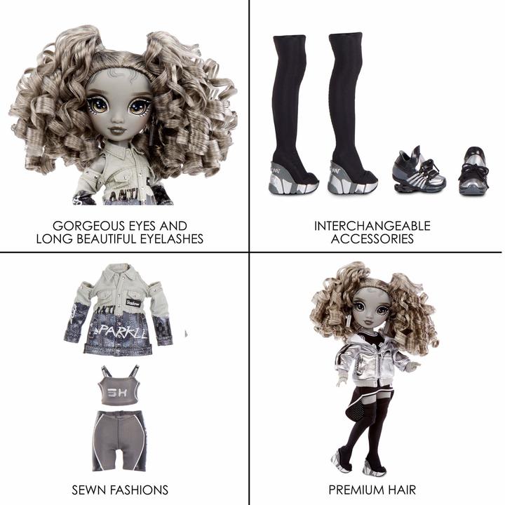 Actual product image NoName Rainbow High Shadow High Doll Nicole Steel
