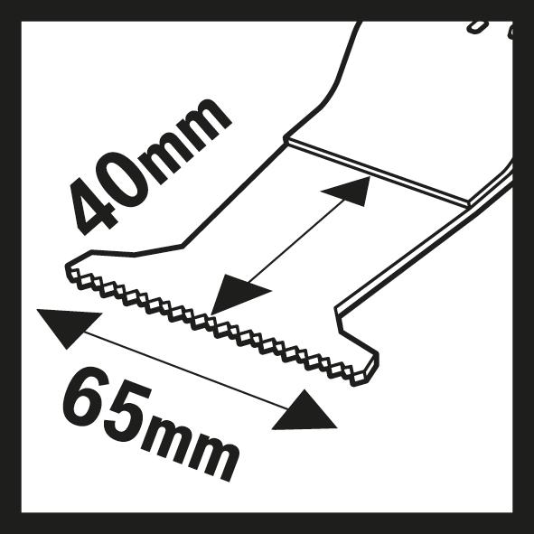 Produktbild Bosch Zubehör Tauchsägeblatt AII 65 APB Starlock BIM, Wood and Metal, 40 x 65 mm
