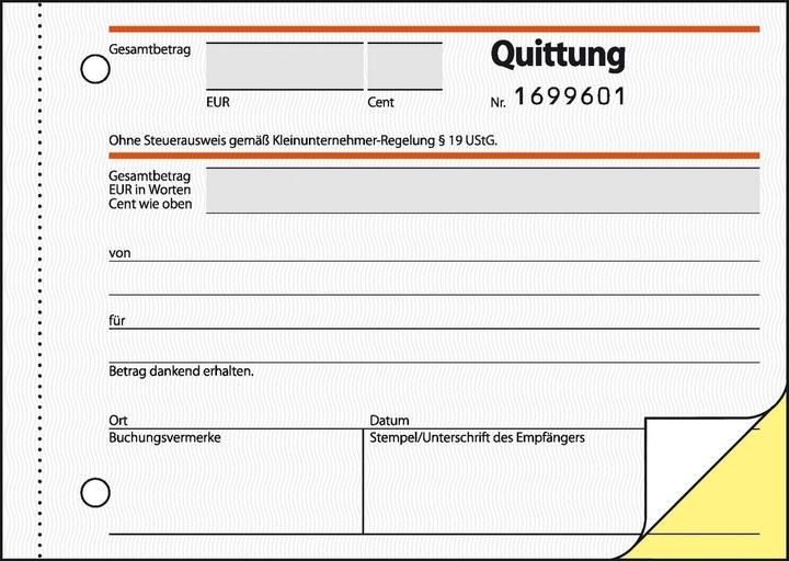 Produktbild Sigel Formularbuch Quittung