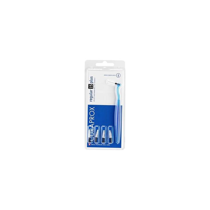Produktbild Curaprox Interdentalbürsten CPS 15 Regular Plus Schwarz Konisch 1,8mm Durchmesser 5mm Wirksamkeit (1.80 mm)