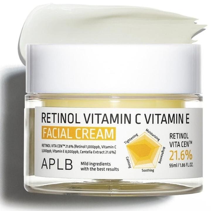 Actual product image Aplb Retinol Vitamin C Vitamin E Facial Cream 21.6% 1.86oz (Day cream, Night cream)