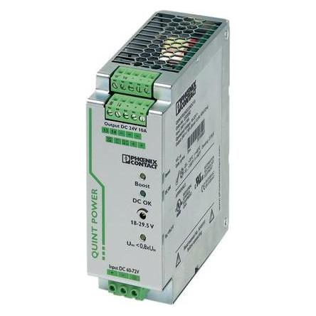 Phoenix Contact, Stroomomvormers, QUINT DC/DC Converter, 60-72/24Vdc, 10A