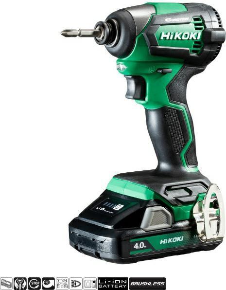 Immagine prodotto Hikoki WH18DE Avvitatore a impulsi a batteria da 1/4 di pollice solo (Batteria ricaricabile)