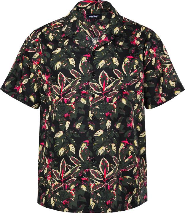 Produktbild Men+ Viskose-Hemd, Halbarm, Alloverprint, Cubakragen, Cuba Fit (XL)