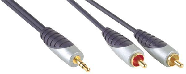 Produktbild Bandridge 3.5mm Stereo-Klinke -> Stereo Cinch Verbindungskabel (5 m)