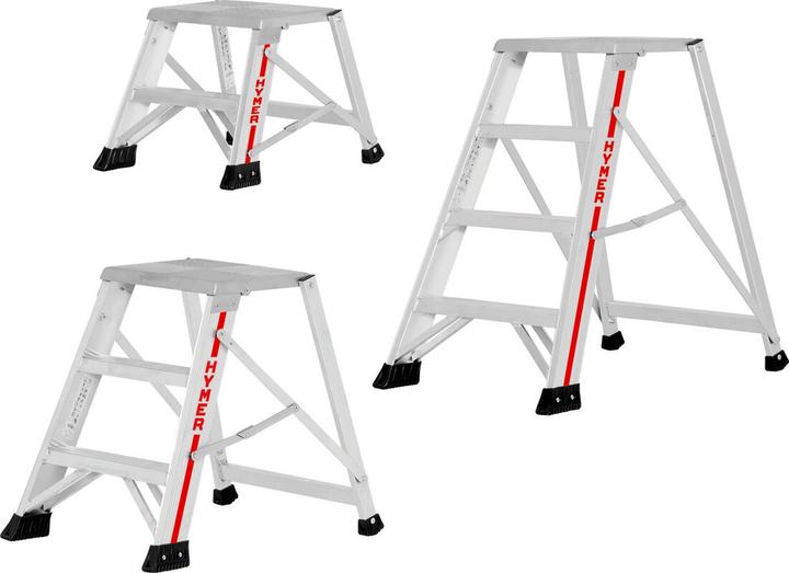 Actual product image kaiserkraft Aluminium folding steps (Stile, 58 cm)