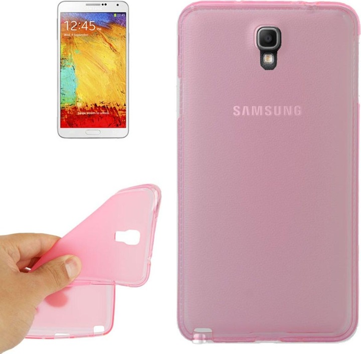 Produktbild König Design Handyhülle TPU Schutzhülle für Samsung Galaxy Note 3 Neo N7505 rosa transparent (Samsung Galaxy Note 3 Neo)