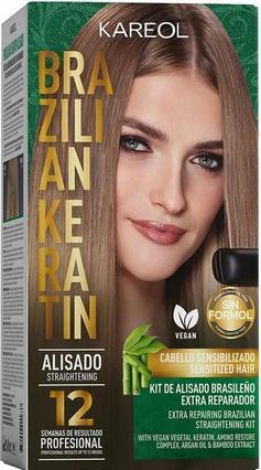 Image du produit Kareol Kit de lissage à la kératine brésilienne Extra Réparateur Vegan (Set soin capillaire)