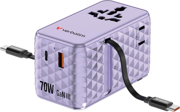 Actual product image Verbatim Charge 'n' Travel 70W 2C