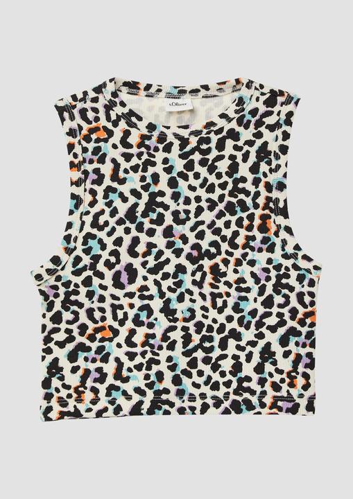 Produktbild S.Oliver T-Shirt Verkürztes Tanktop aus Rippware im Slim Fit (146, 152)