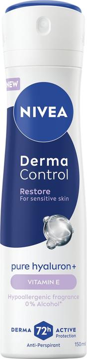 Actual product image NIVEA Antitranspirantspray für empfindliche Haut Derma Control Restore (Antitranspirant) 150ml (Spray, 150 ml)