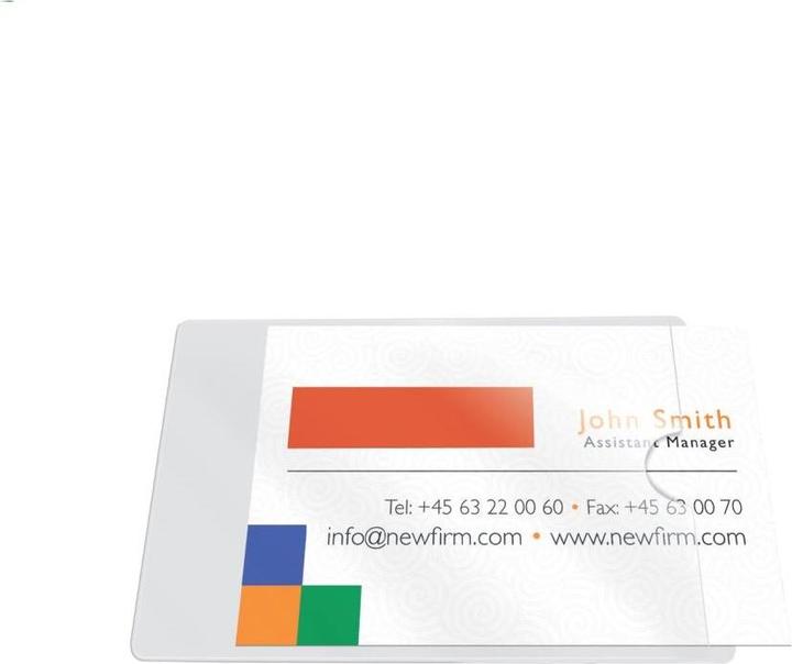 Produktbild Q-Connect Visitenkartentaschen (95 x 60 mm)
