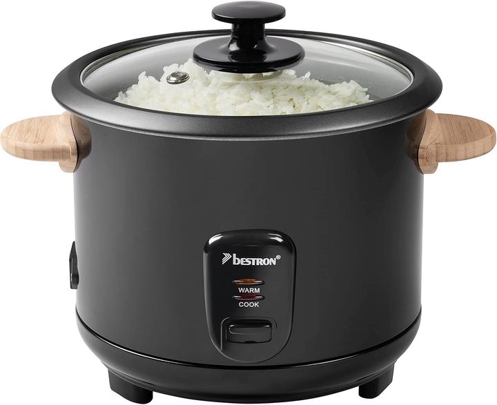 Bestron Rice cooker with bamboo handles