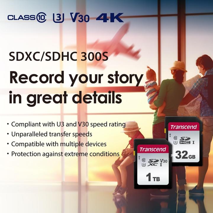 Immagine prodotto Transcend SDC300S (1000 GB, SDXC, U3, UHS-I)