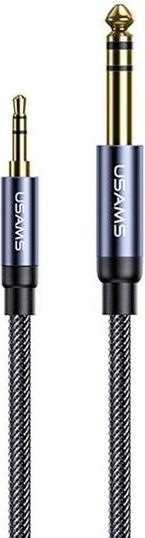 Usams Adattatore jack audio 3,5mm - 6,35mm 1,2m czarnyblack SJ539YP01 US-SJ539 (1.2m, Jack da 3.5mm)